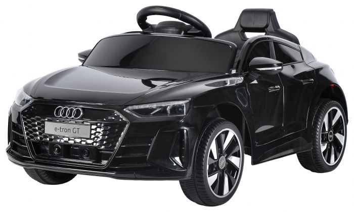 Audi E-TRON Noir Métallisée, Ecran MP4, voiture électrique enfant