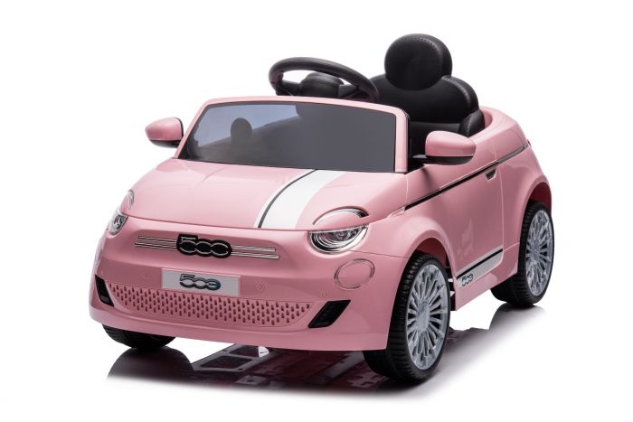 Fiat 500 Rose, véhicule électrique enfant télécommande parentale
