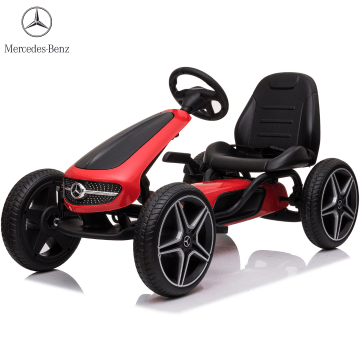 Mercedes Go Kart à Pédale pour Enfants - Rouge