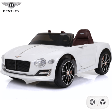 Bentley pour enfant Continental blanche vue de côté pneus siège jantes