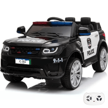 Voiture enfant police Land Rover noire