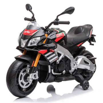 Aprilia Tuono moto électrique pour enfants noire