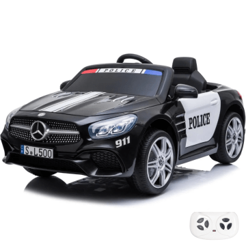 Voiture Électrique de Police Mercedes SL500 12V - Noire