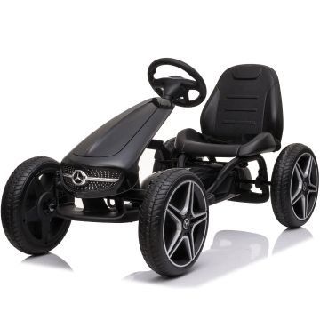 Mercedes Go Kart à Pédale pour Enfants - Noir