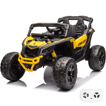 Voiture Électrique Can-Am Maverick R pour Enfant 4x4 12V - Jaune