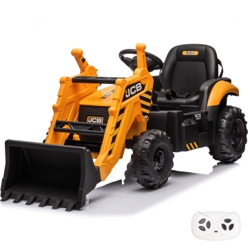 Tractopelle Électrique Enfants JCB 12V - Jaune