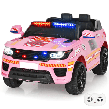 Kijana Police Electric Voiture pour enfants Land Rover Rose